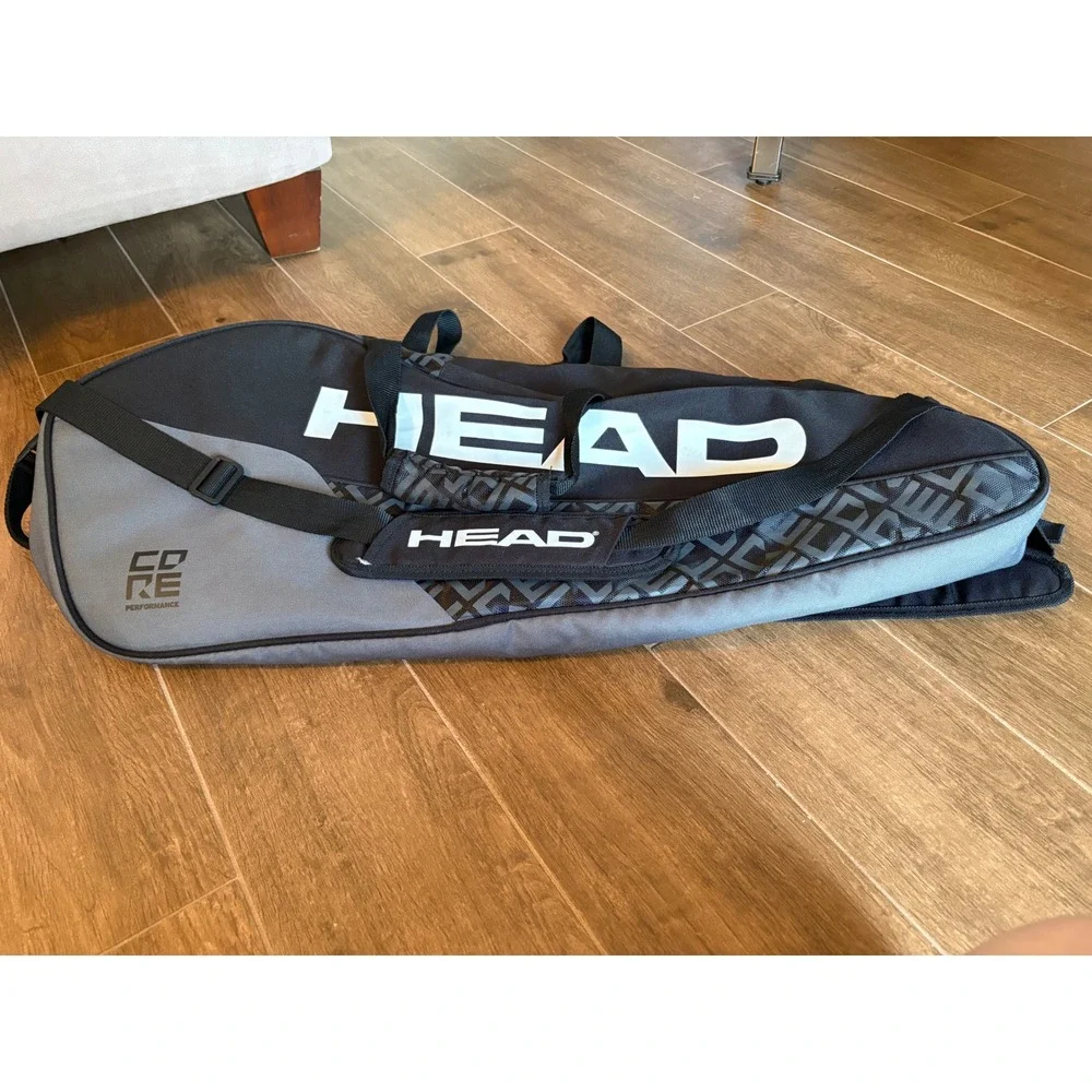 HEAD Core Performance Tennis Racquet Bag Black Grey Duffel Bag